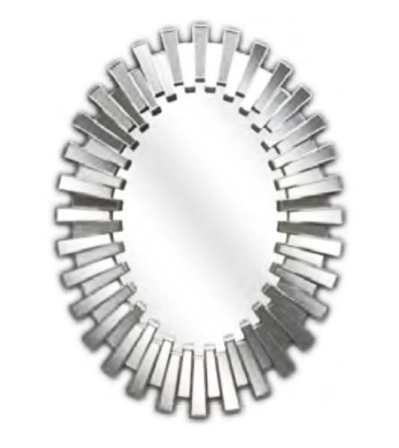 MIRROR CHAMPAGNE OVAL 28" x 38"