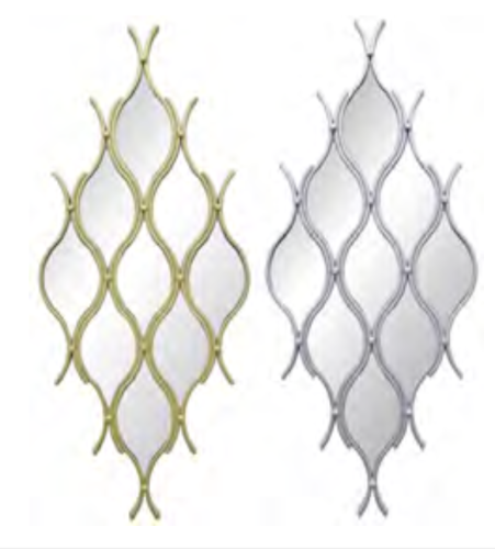 Harlequin Mirror In Silver/Gold (Assorted)