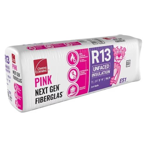 Owens Corning R-13 Unfaced Fiberglass Insulation Batt 15 in. x 93 in.