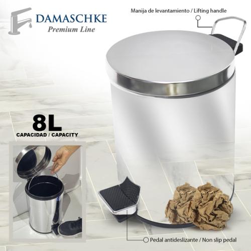 8L Stainless Steel Trash Can