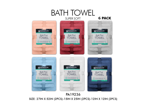 TOWEL SET 6PC DELUXE