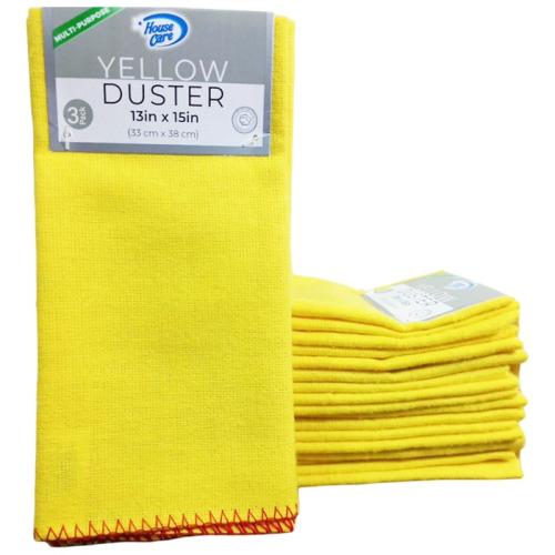 3-Pack Yellow Dusters – 13" x 15"