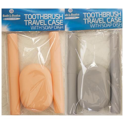 TOOTHBRUSH HOLDER W/SOAP DISH 2PK