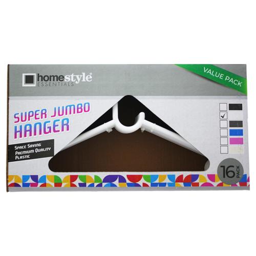 HANGER WHITE IN BOX 16PK