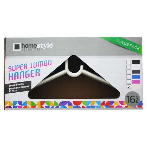 HANGER IVORY PLASTIC IN BOX 16PK