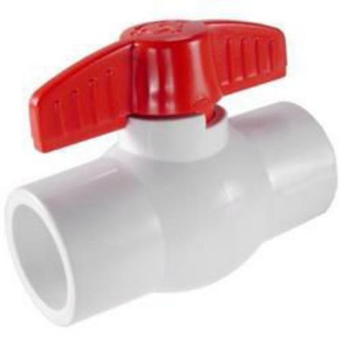 BALL VALVE PVC 1/2" SxS COLD