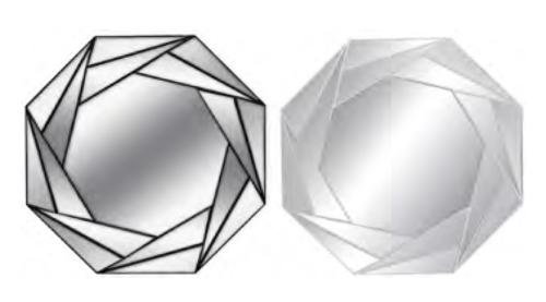 MIRROR PRISM BLACK & WHITE