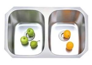 SINK 50/50 STAINLESS STEEL UNDERMOUNT