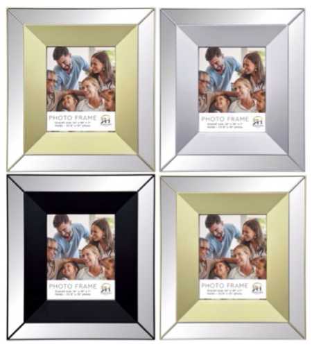Mirrored Photo Frame, Assorted