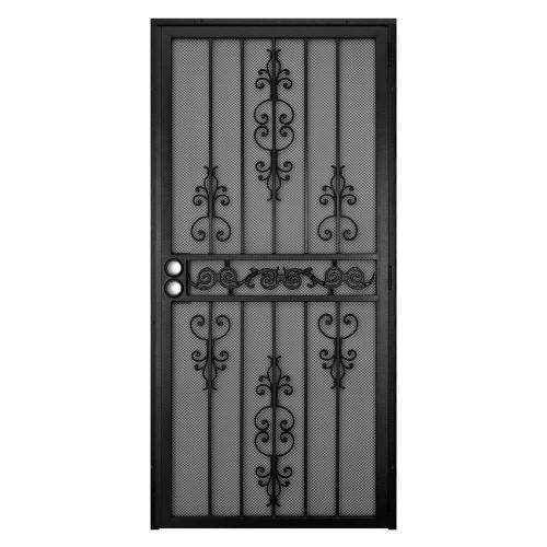 DOOR 36" ROYAL PALM BLACK SCREEN DOOR