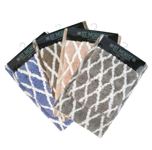 RUG SET ST.MORTIZ BORDER 2PC ASSORTED 17X23"&20X30"