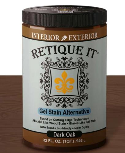 RETIQUE IT GEL STAIN DARK OAK WATER BASED QUART