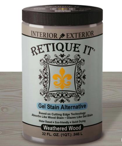 RETIQUE IT GEL STAIN WEATHERED WOOD WATER BASED QUART