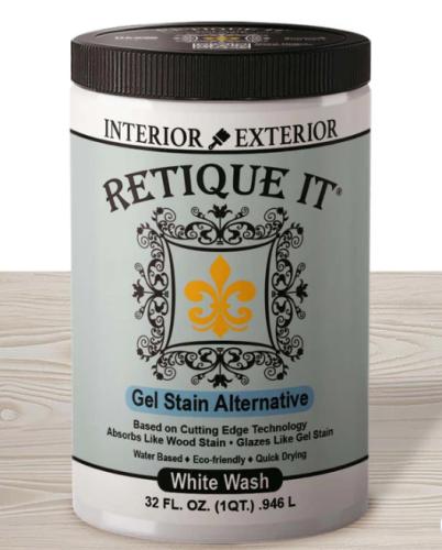 RETIQUE IT GEL STAIN WHITE WASH WATER BASED QUART