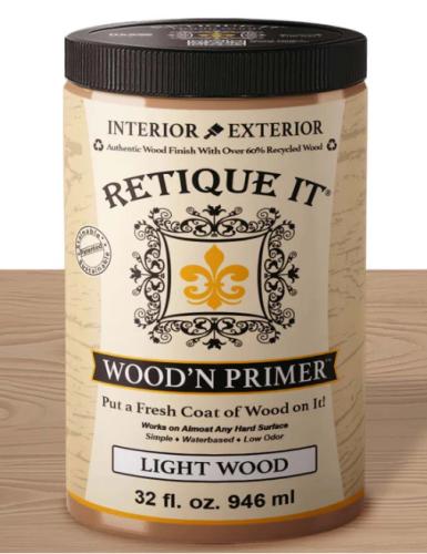 RETIQUE IT WOOD N PRIMER LIGHT WOOD QUART