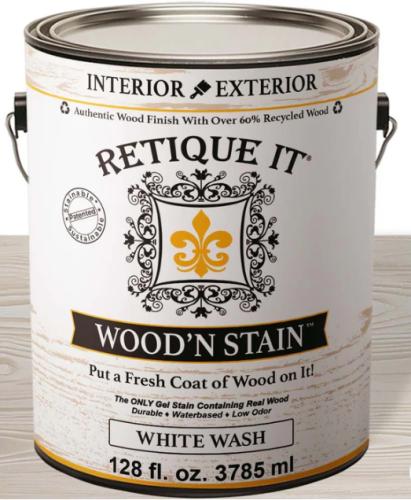 RETIQUE IT WOOD N STAIN WHITE WASH GALLON