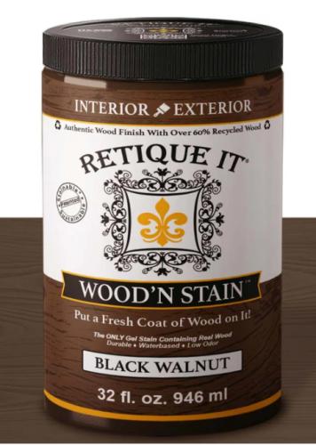 RETIQUE IT WOOD N STAIN BLACK WALNUT QUART