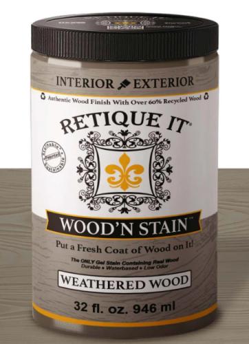 RETIQUE IT WOOD N STAIN WEATHERED WOOD QUART