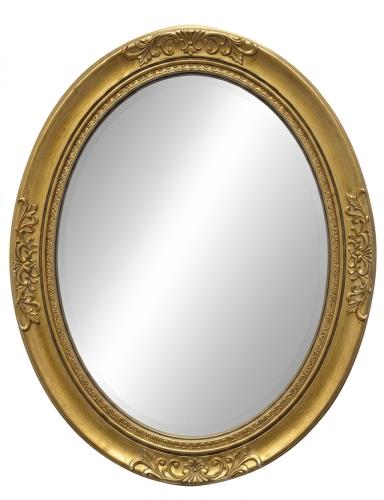 Large Prestige Oval Mirror In Gold