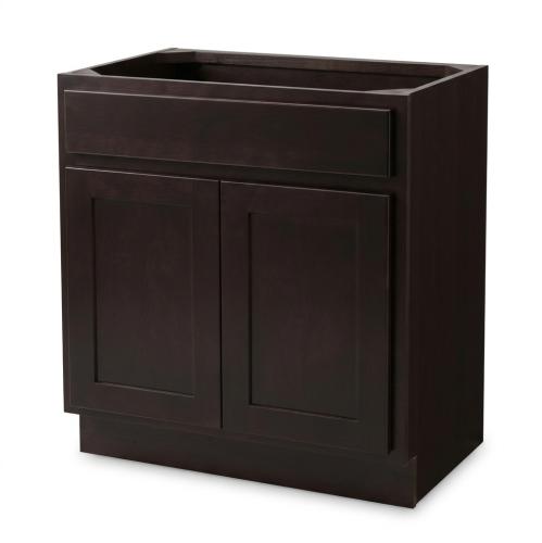 30'' 2-Door Shaker Espresso Vanity, 30'' x 21''