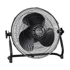 12'' Black Solar Stand Fan