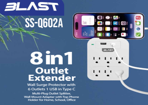 6 Outlet Charger USB A & C