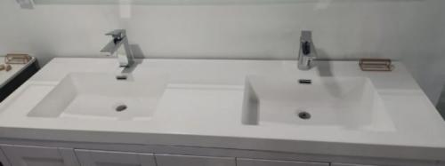 VANITY TOP 60"X22" DOUBLE WHITE