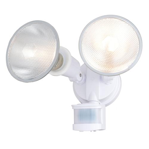 OUTDOOR 2LIGHT WHT MOTION SENSOR SECURITY FLOOD 180RANGE  4MODES