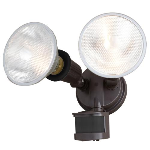 OUTDOOR 2LIGHT BRONZE MOTION SENSOR SECURITY FLOOD 180RANGE  4MODES