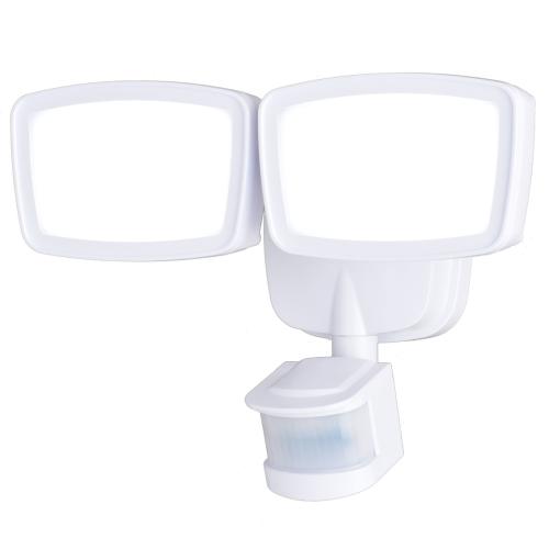 OUTDOOR MOTION SENSOR 2LIGHT LED WHITE 180R/4M