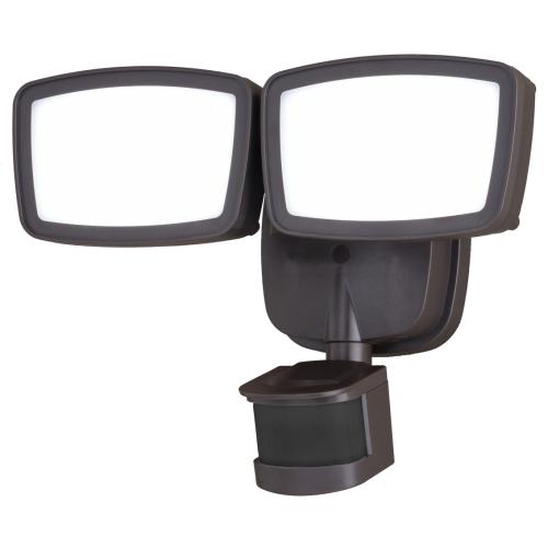 OUTDOOR BRONZE MOTION SENSOR 2 LIGHT LED 180R/4M