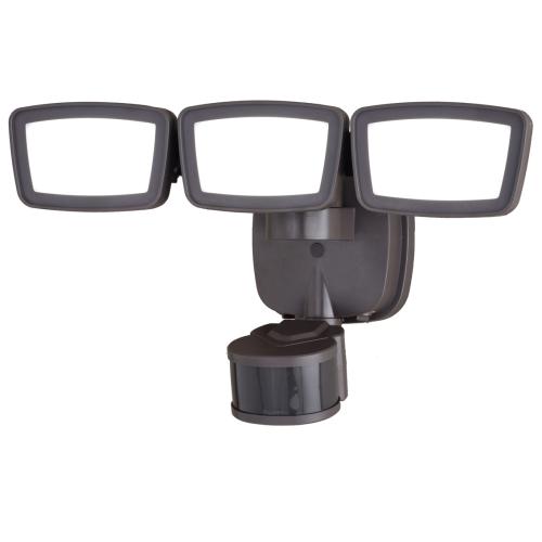 OUTDOOR MOTION SENSOR 3LIGHT LED CCT ADJ. LGT BRONZE 240R/5M