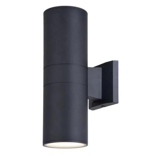 OUTDOOR DUSK TO DAWN WALL LIGHT BLK CHIASSO DUALUX 7.25"