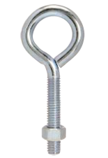 Toledo Eye Bolt with Nut, 1/4 in. x 5 in.