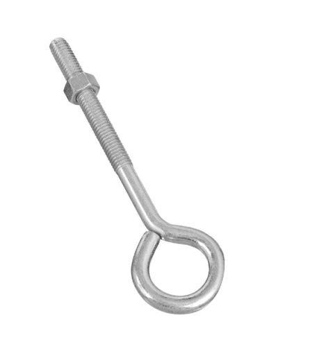 Eye Bolt With Nut, 3/8"X 6"
