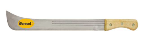 MACHETE 18" CURVED BLADE W/WOOD HANDLE