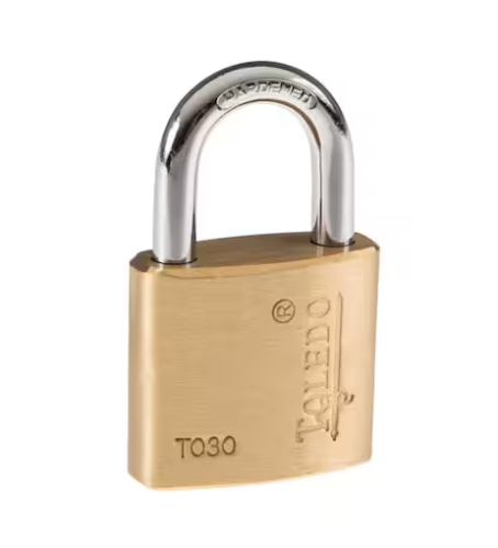 Toledo 30 MM Brass Padlock