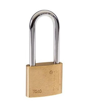 Toledo 40 MM Shackle Brass Lockpad, LG