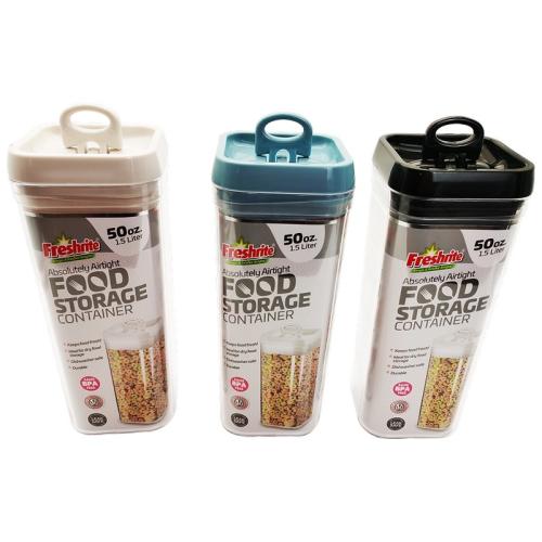 PLASTIC FOOD CONTAINER 50OZ AIRTIGHT SQUARE