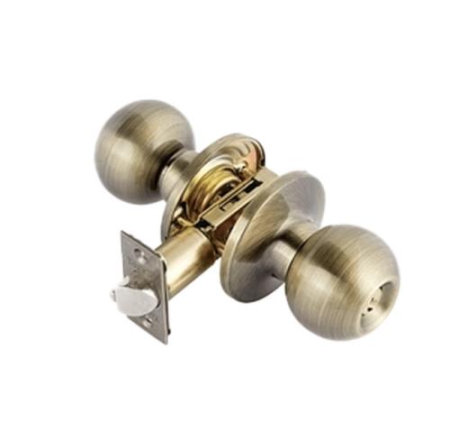 Toledo Avila Antique Brass Keyed Entry Door Knob Lockset