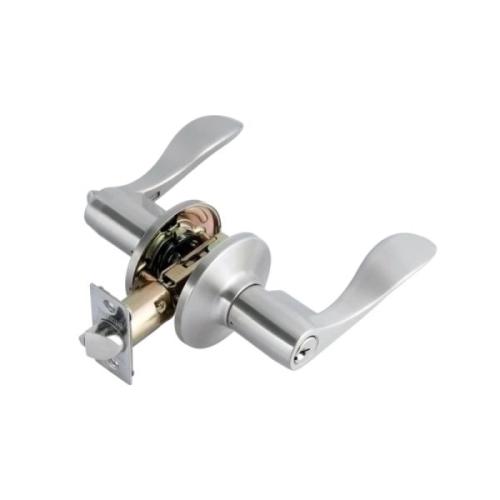 Toledo Exterior Leverset, Satin NIckel 