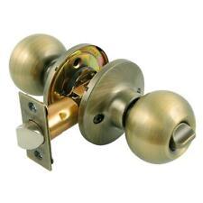 Toledo Antique Brass Privacy Bed/Bath Door Knob Lock