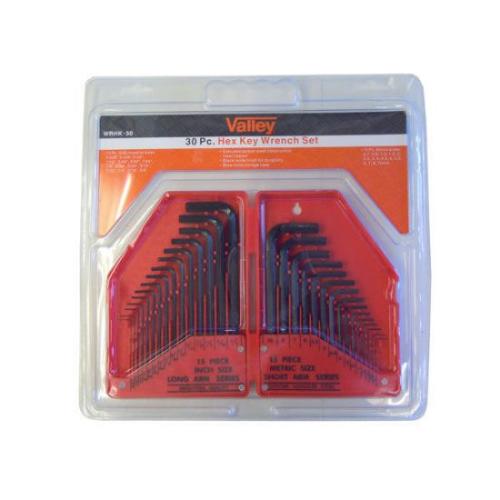 HEX KEY 30PC SAE&MM