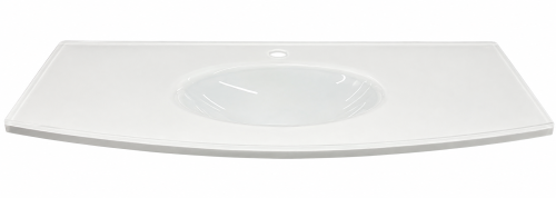 VANITY TOP WHITE GLASS 36"X21"