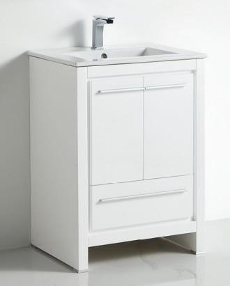 BATHROOM VANITY NEW VENICE 22" DEEP WHITE PVC