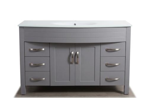 BATHROOM VANITY DANIEL 48" GRAY PVC