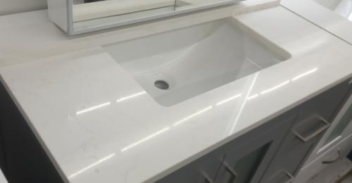 VANITY TOP 36X22 ARTIFICAL STONE CARRARA WHITE
