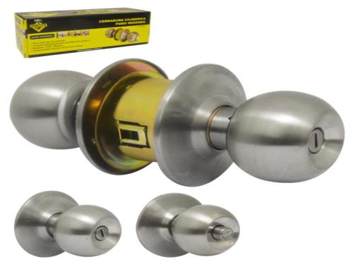 KNOBSET LOCK W/BALL KNOB ECONOMIC SS/B