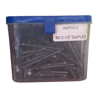 8D 2 1/2" DUPLEX NAIL 5LBs
