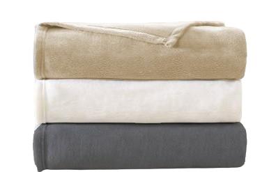 Micro Flannel Fleece Soft Blanket, King, 106"x90" (Assorted Colors)